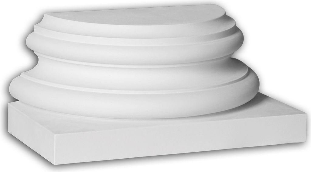 Profhome 447302 Halbsäulen Sockel Fassadenstuck Säule Fassadenelement