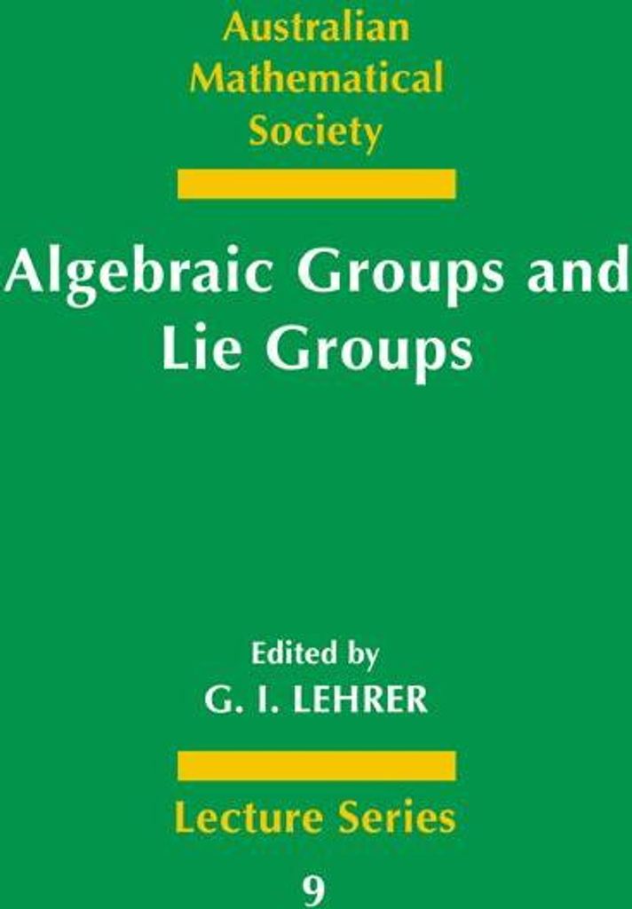 Algebraic Groups and Lie Groups