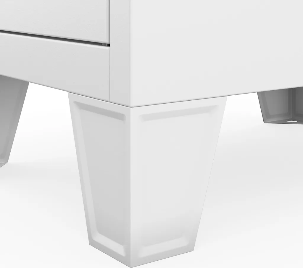 Vestiaire métallique monoplace blanc avec serrure - Modèle ROBERT 1 Plus - 7