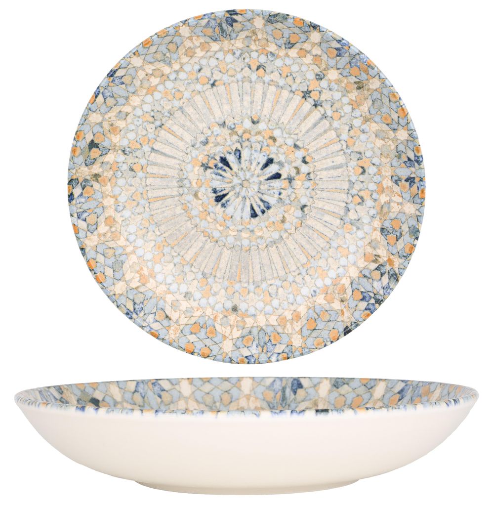 Bonna Tiefe Teller - Luca Mosaic - Porzellan - 23 cm Produktbild 