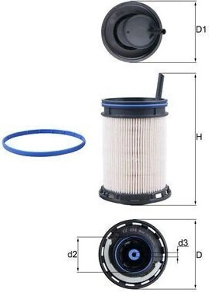 KNECHT KX 494D Filtre à Carburant Diesel Haute Performance pour Moteur