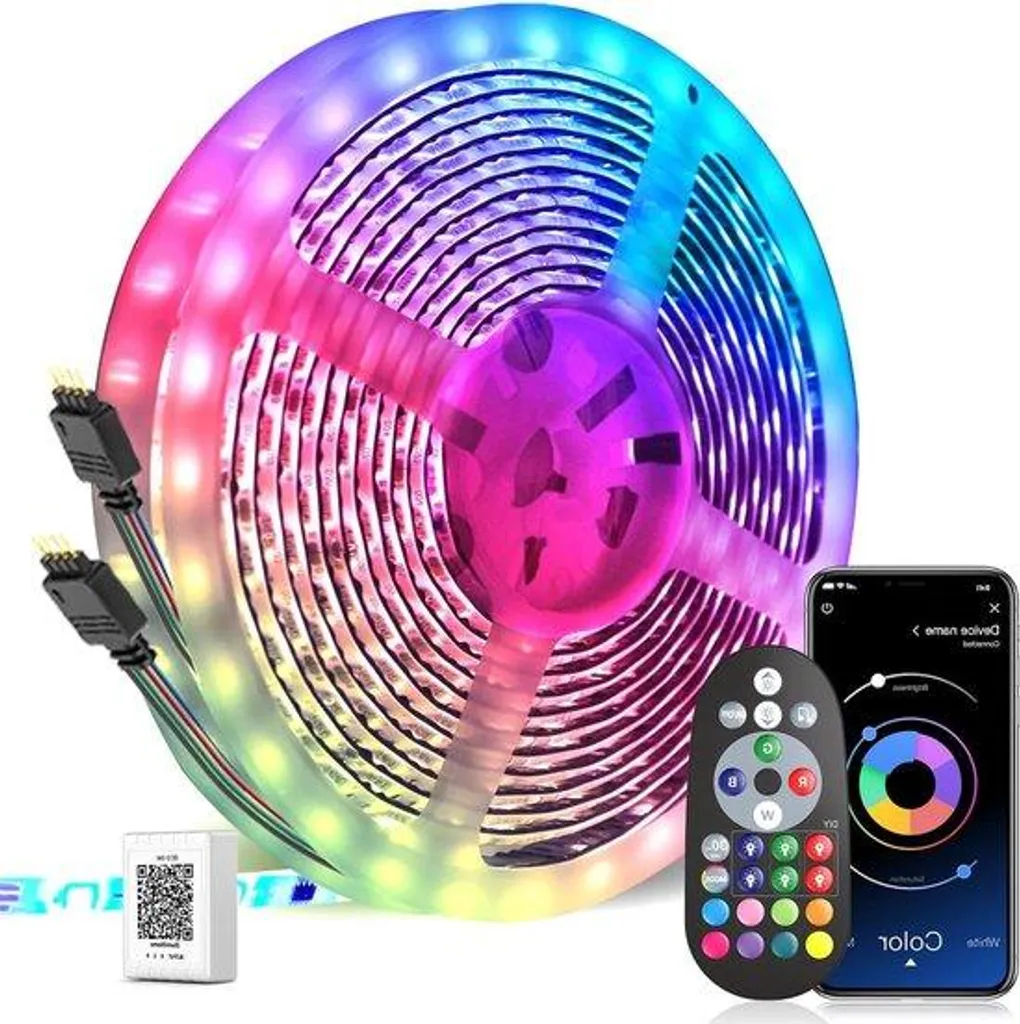 Kit LED 30m pour Décoration Mariage et Fête Ruban RGB avec Application
