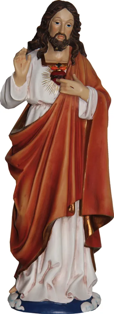 FADEDA Cuore - Gesù / altezza:29 cm / dipinto a mano / figure dettagliate del presepe - decorazione da tavola natalizia accessori per culla