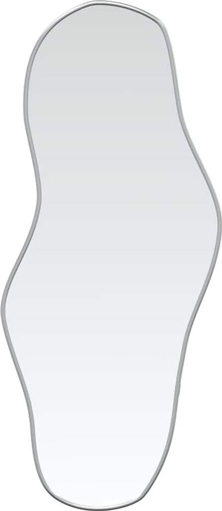 vidaXL Nástenné zrkadlo strieborné 90x40 cm Obrázok produktu 