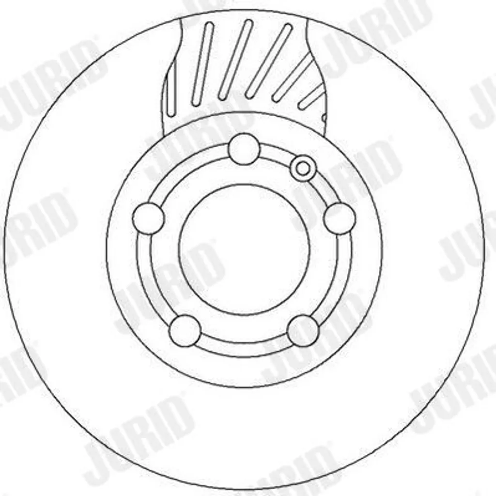 2x JURID Disque de frein 562307JC pour SKODA Fabia II et FABIA 6Y2