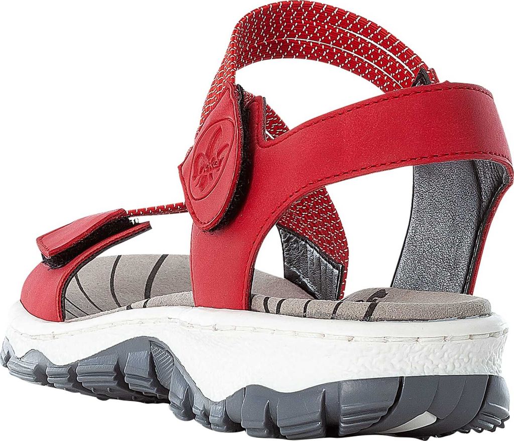 Rieker Trekkingsandalen - Rot Kunstleder Größe: 42 Normal Produktbild 81