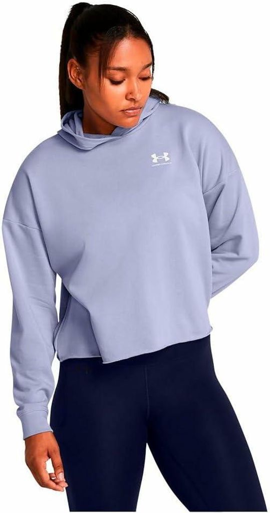 Under Armour Rival Terry Os Kapuzenpullover Blau XL Frau Produktbild 