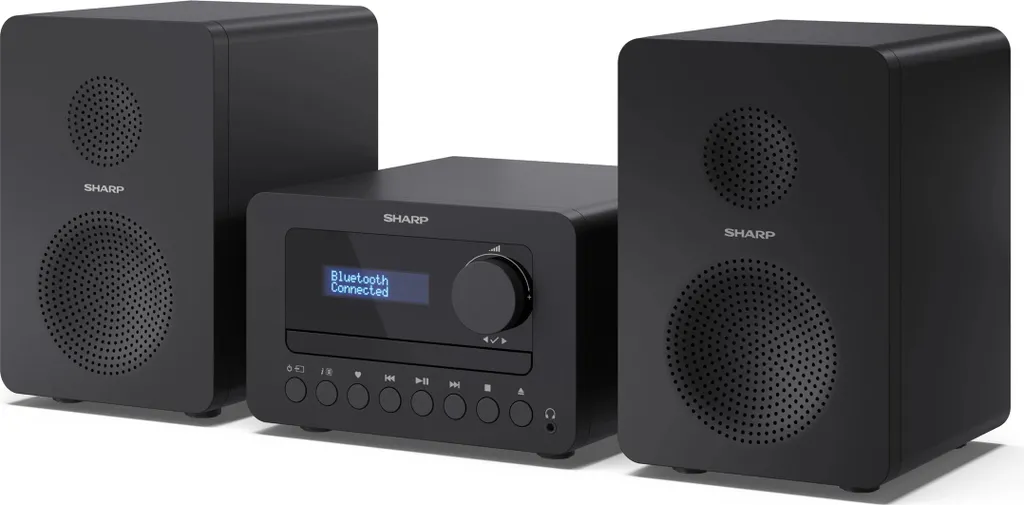 SHARP Sharp TOKYO FM Hi-Fi Micro System | XL-B514(BK) | AUX in | Bluetooth | CD player | FM radio