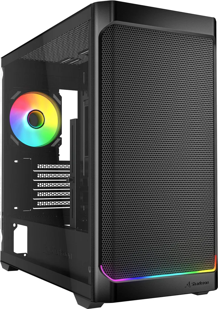 Sharkoon MK4W RGB Strip: L'Essenza del Design Micro-ATX Nero