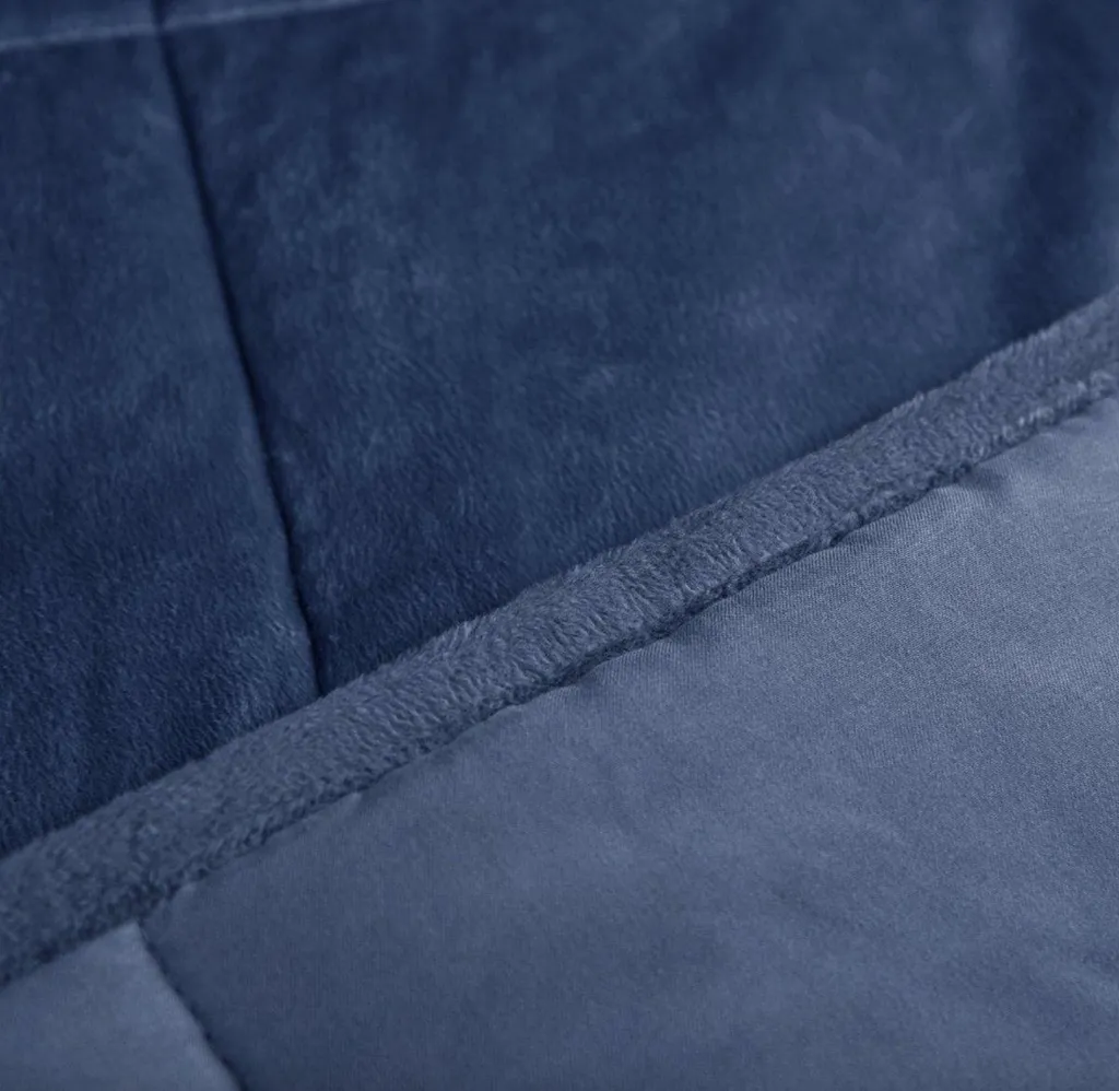 Happyment Weighted Blanket 9kg Blu - Ottimizzazione Sonno e Stress - 4