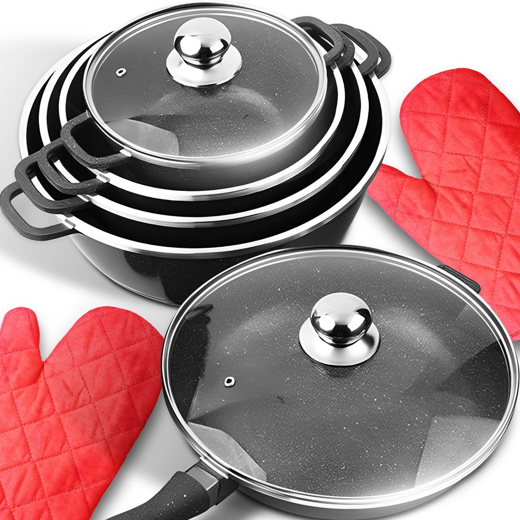 Topfset 12-teilig Aluminium Keramik Kochgeschirr Produktbild 14