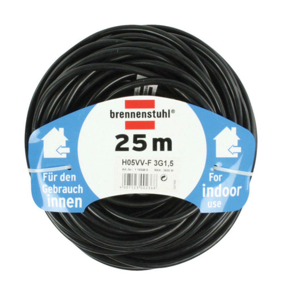 Brennenstuhl BN-EXT02, 25 m, Vnútorný, Priamy, IP20, Obrázok produktu 