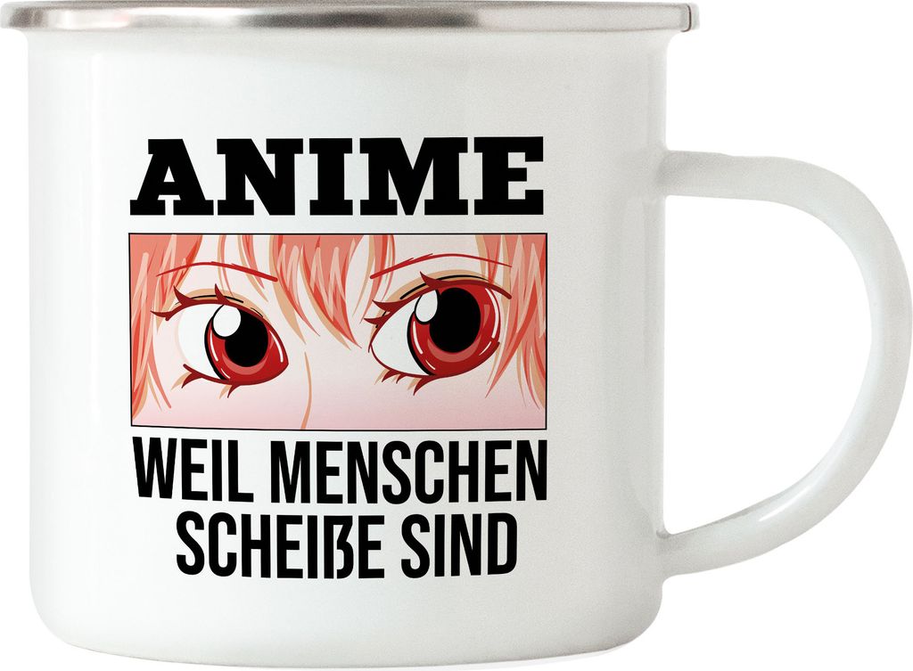 Anime Weil Menschen Scheiße Sind Emaille Tasse Geschenkidee Manga Anime Fans Japan
