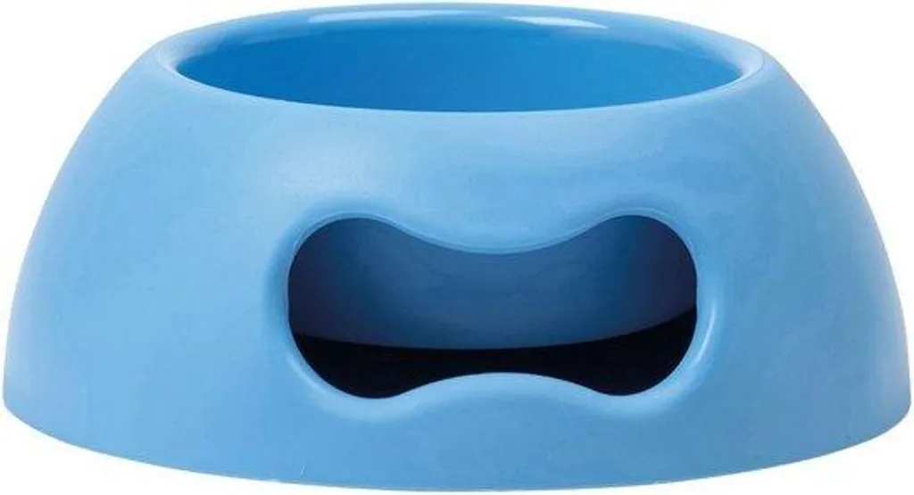 Boîte nourriture chien 2,2 L bleue : finissez-en avec les croquettes molles