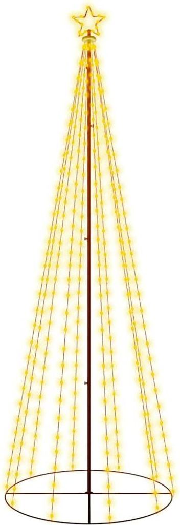 vidaXL LED vianočný stromček v tvare kužeľa teplá biela 310 Obrázok produktu 