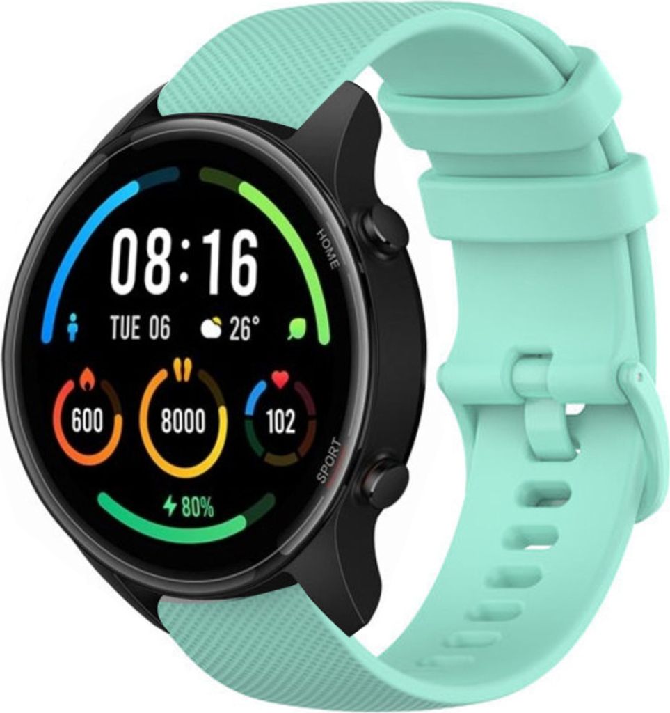 Strap-it Xiaomi Mi Watch Luxus-Silikonarmband (Aqua)