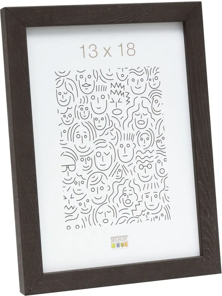 Deknudt S43AH cornice in legno 20x20 cm nero