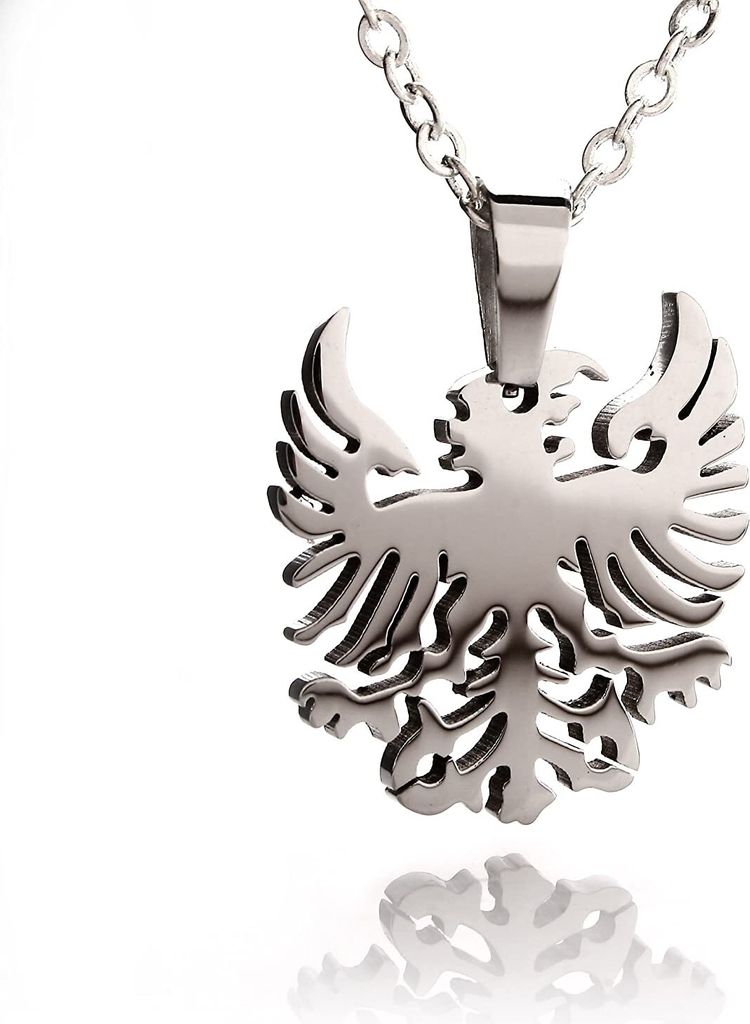 Edelstahl Kettenanhänger Adler Männerschmuck Hochglänzend Produktbild 