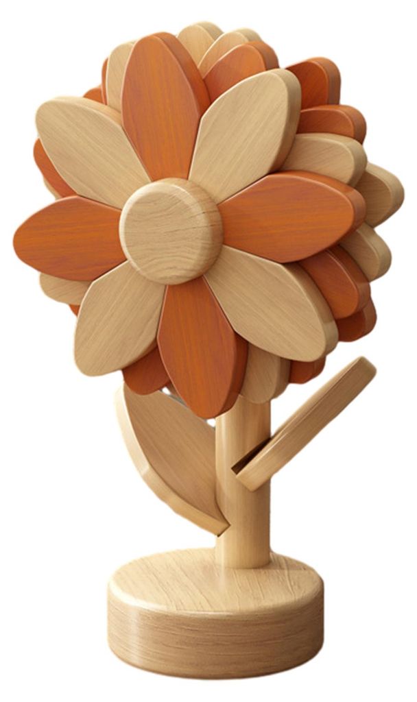 Holz-Sonnenblumen-Untersetzer, hitzebeständig, für heiße Töpfe, Schüsseln, Teekannen, Pfannen, dekorative Küchen-, Kaffee- und Esstische sowi...