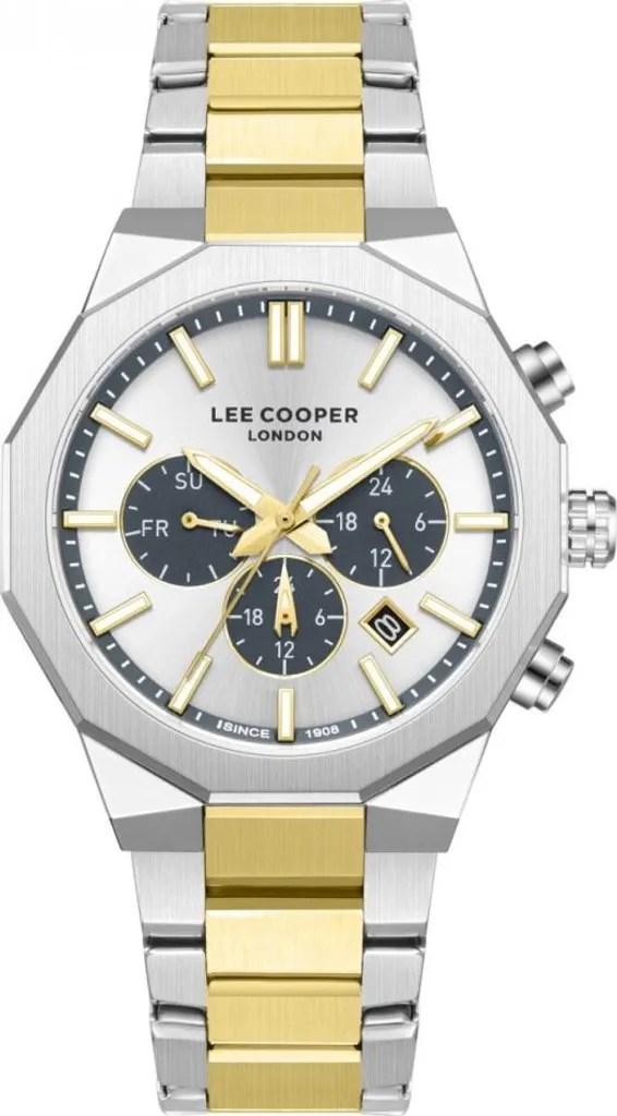 Montre dorée homme Lee Cooper LC08218.230 robuste et anti-rayures