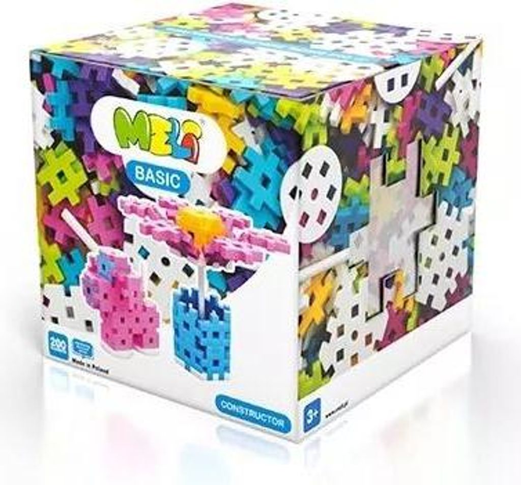 Klocki Meli Basic Constructor Pink 200szt Zdjęcie produktu 