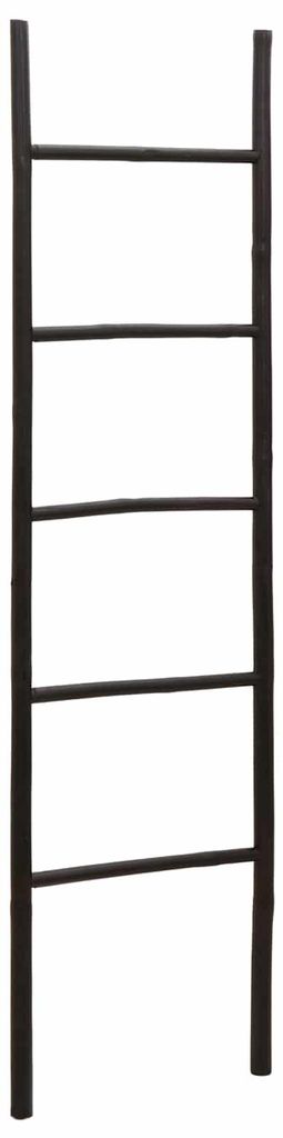 vidaXL Deckenleiter Schwarz 40 x 150 cm Bambus Produktbild 