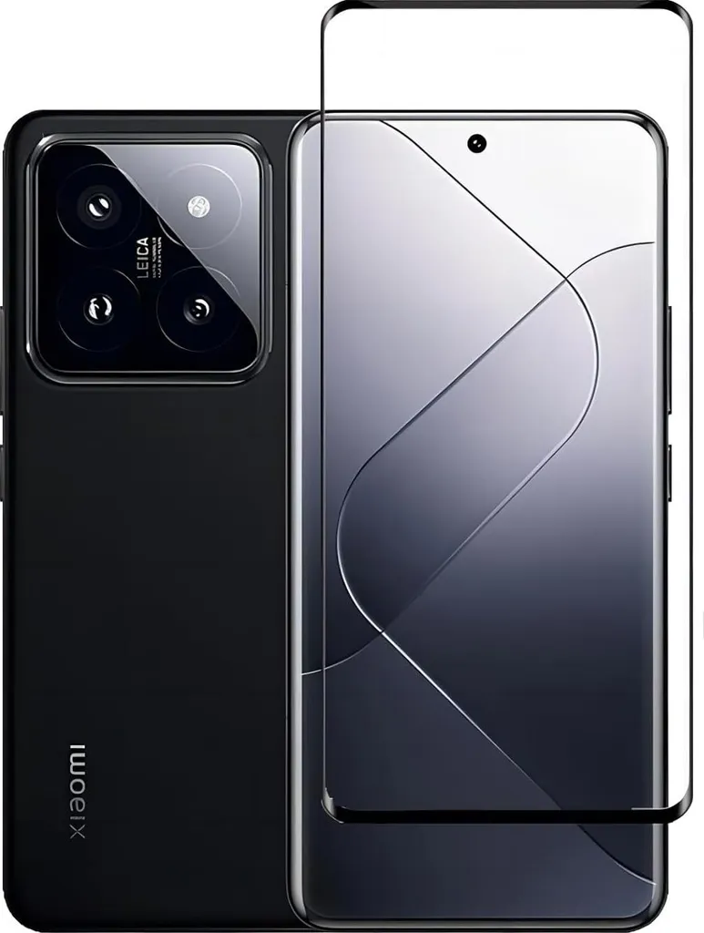 Miglior Vetro Temperato Xiaomi 14 Pro Black - Copertura 3D Totale