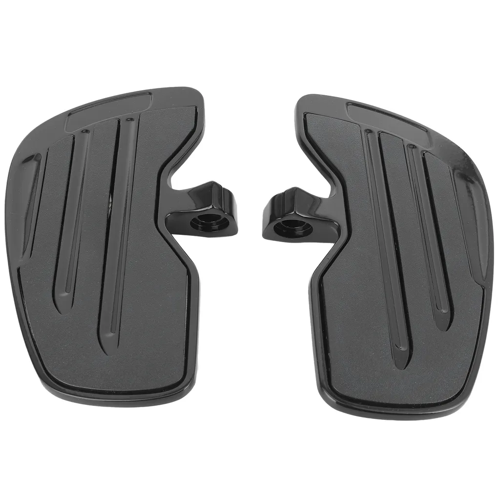Repose-pieds Avant Moto Universels en Aluminium Noir pour Custom et Sport