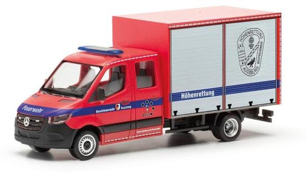 Herpa 097017 - 1/87 MB Sprinter 18 Kasten "Feuerwehr Augsburg" (Bayern/Augsburg)
