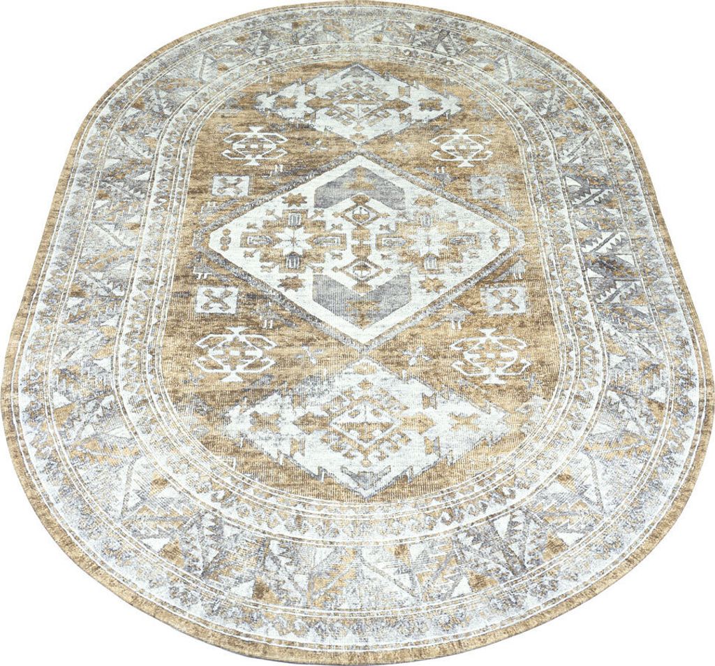 Teppich Laria Braun 5 - Oval 160 x 230 cm