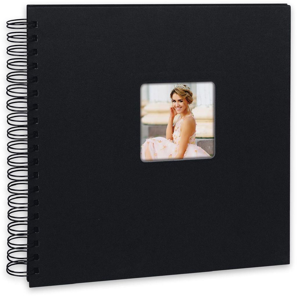 ZEP Spiralalbum Misty Schwarz 31x31 cm KG31K