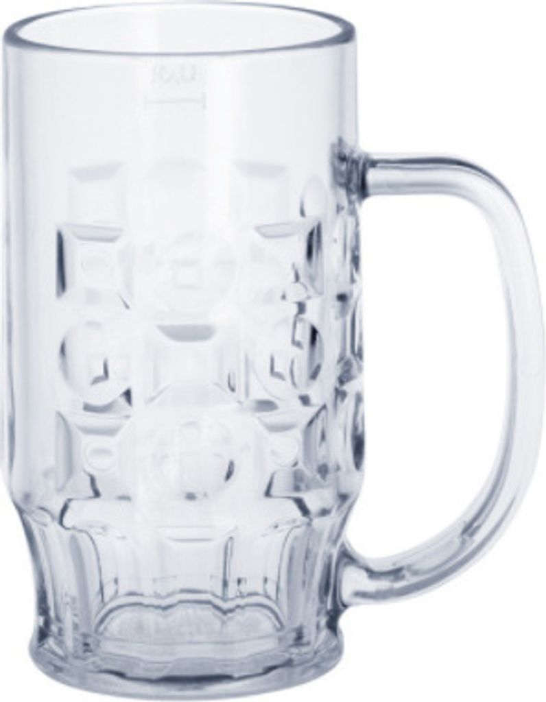 SET 86 St. Bier Krug 0,3l SAN Glasklar Kunststoff Spülmaschinen fest, lebensmittelecht
