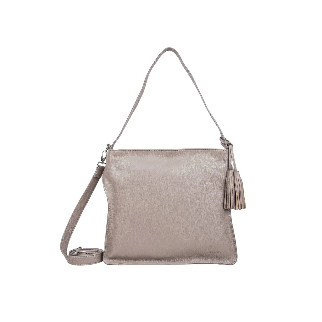 Sac à épaule grand format Cadiz avec bandoulière réglable gris