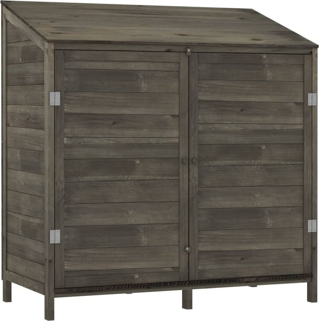 Gerätehaus Anthrazit 102x52x112 cm Massivholz Tanne