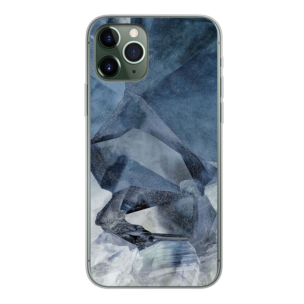 MuchoWow Handyhülle Schutzhülle Hülle für iPhone 11 Pro Edelstein - Natursteine - Mineralien Silikon Softcase Handy Hülle - Handy