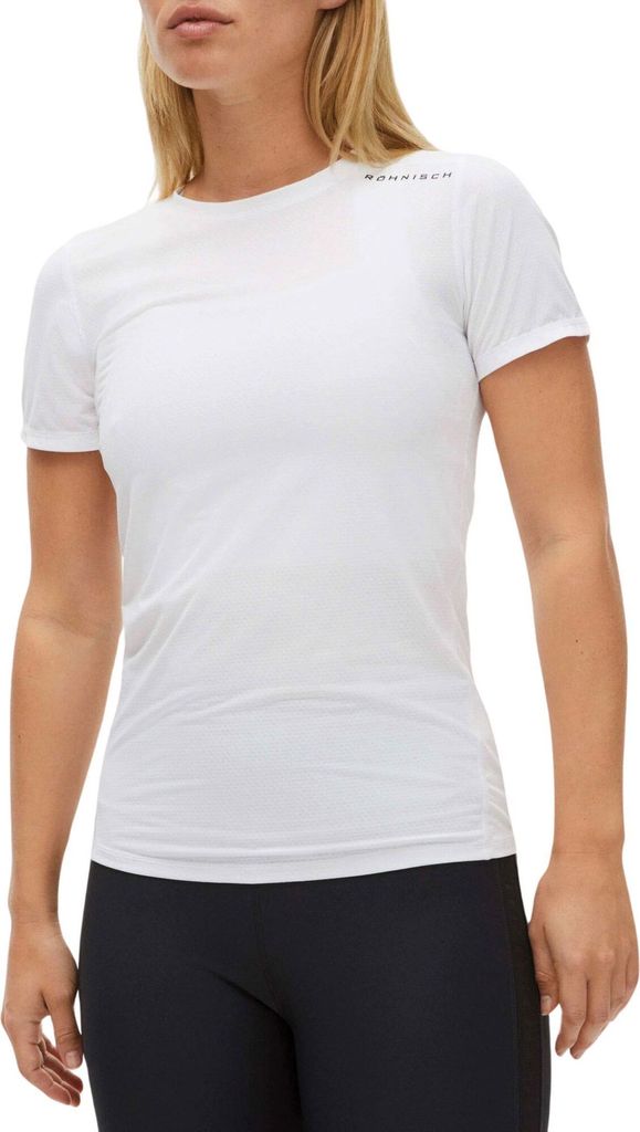 RÖHNISCH - jacquard tee - training t-shirt korte mouw dames - Wit