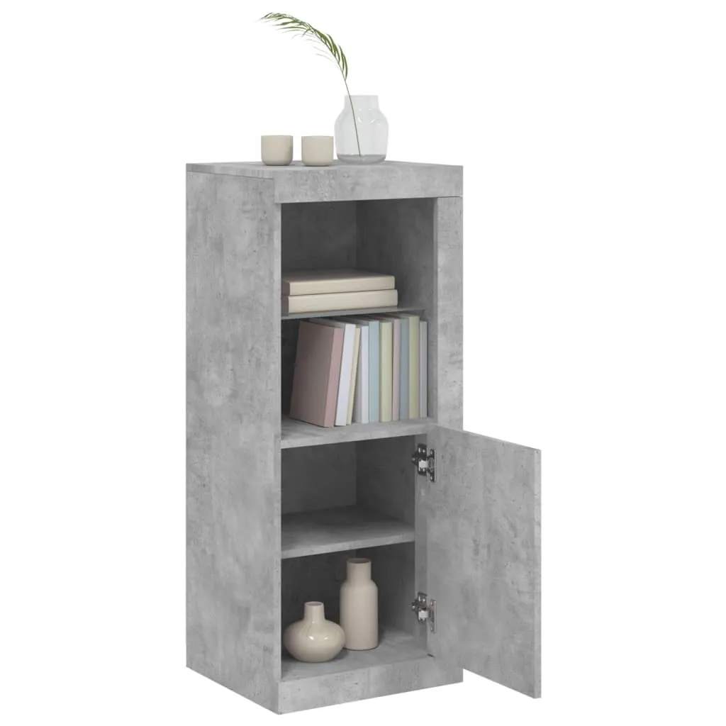 VidaXL Credenza Con Luci LED RGB Bianca – Mobile Buffet 41x37x100 Cm, Legno Multistrato, Con Ante, Per Soggiorno E Ingresso