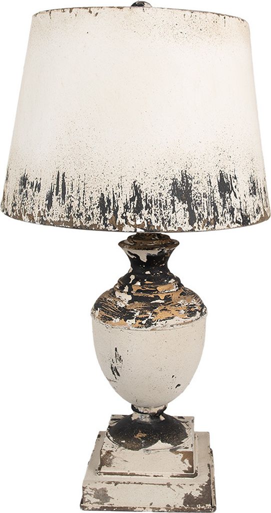 Clayre & Eef Tischlampe Ø 32x60 cm Beige Holz