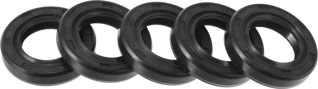 Universelle Öldichtung TC Doppellippe W Stahlfeder Dichtungsring Rotierende Wellendichtung 15x25x5mm Hochdruck NBR Gummi Schwarz 5 Stück