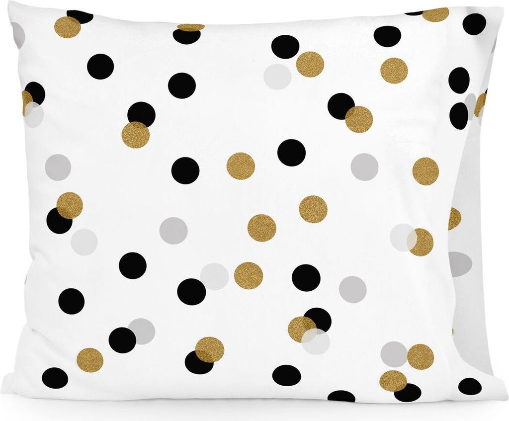 Golden dots Kissenbezug 60x70 cm 100% Baumwolle Hergestellt in Europa