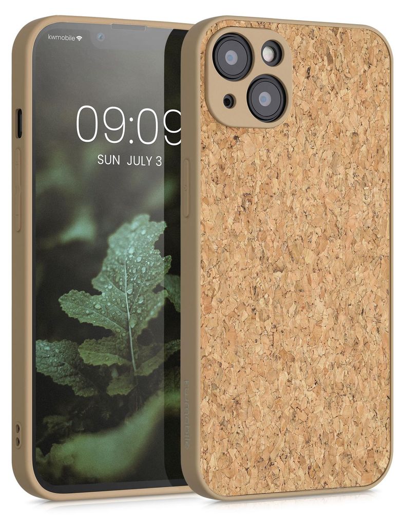 kwmobile Hülle kompatibel mit Apple iPhone 13 - Kork Produktbild 
