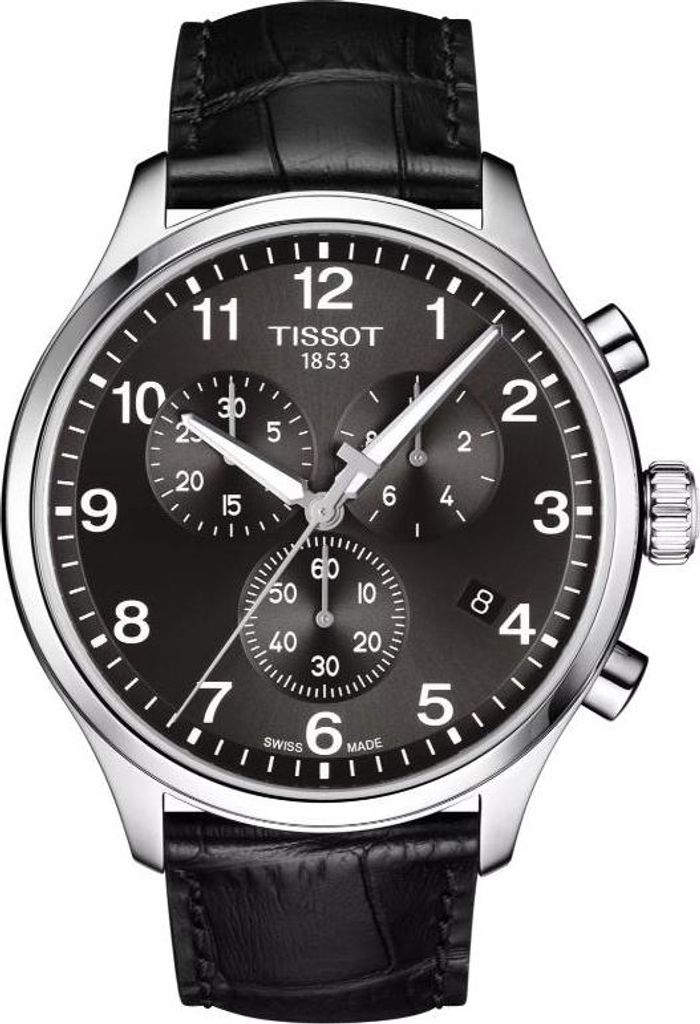 Tissot Chrono XL Classic 45 mm schwarzes Zifferblatt Quarz Produktbild 