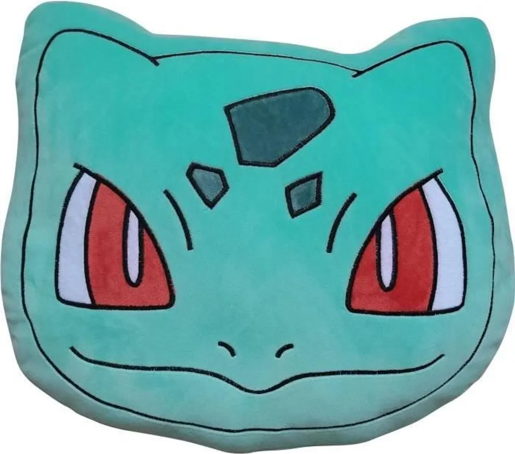 Coussin 3D Premium Bulbizarre Pokémon en Microfibre Ultra Moelleuse 40cm