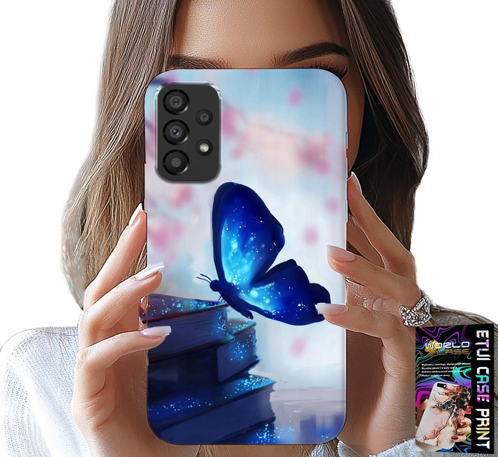 Tasche Für Samsung Galaxy A23 5G - Blau Schmetterling, Schmetterling, Damen-Designs