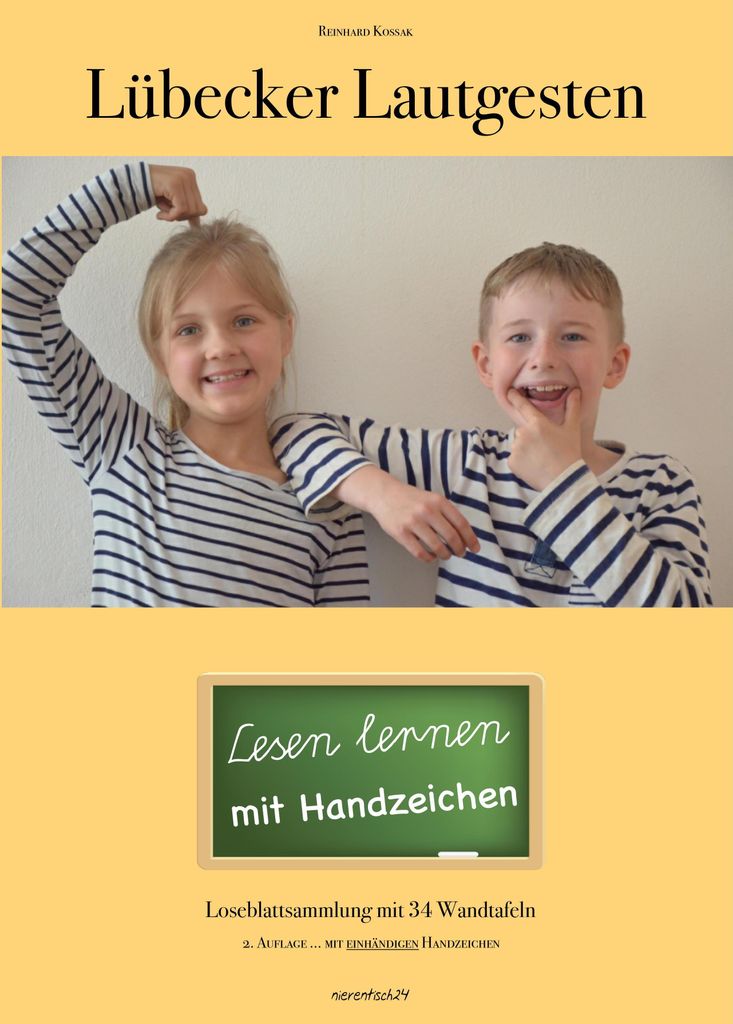 Lübecker Lautgesten. Loseblattsammlung mit 34 Wandtafeln