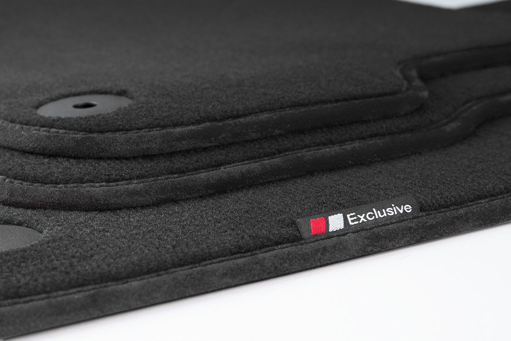 Luxury-line Auto Fussmatten passend für Porsche 911 992 Speedster ab Bj. 2019-, Bandeinfassung:Schwarz