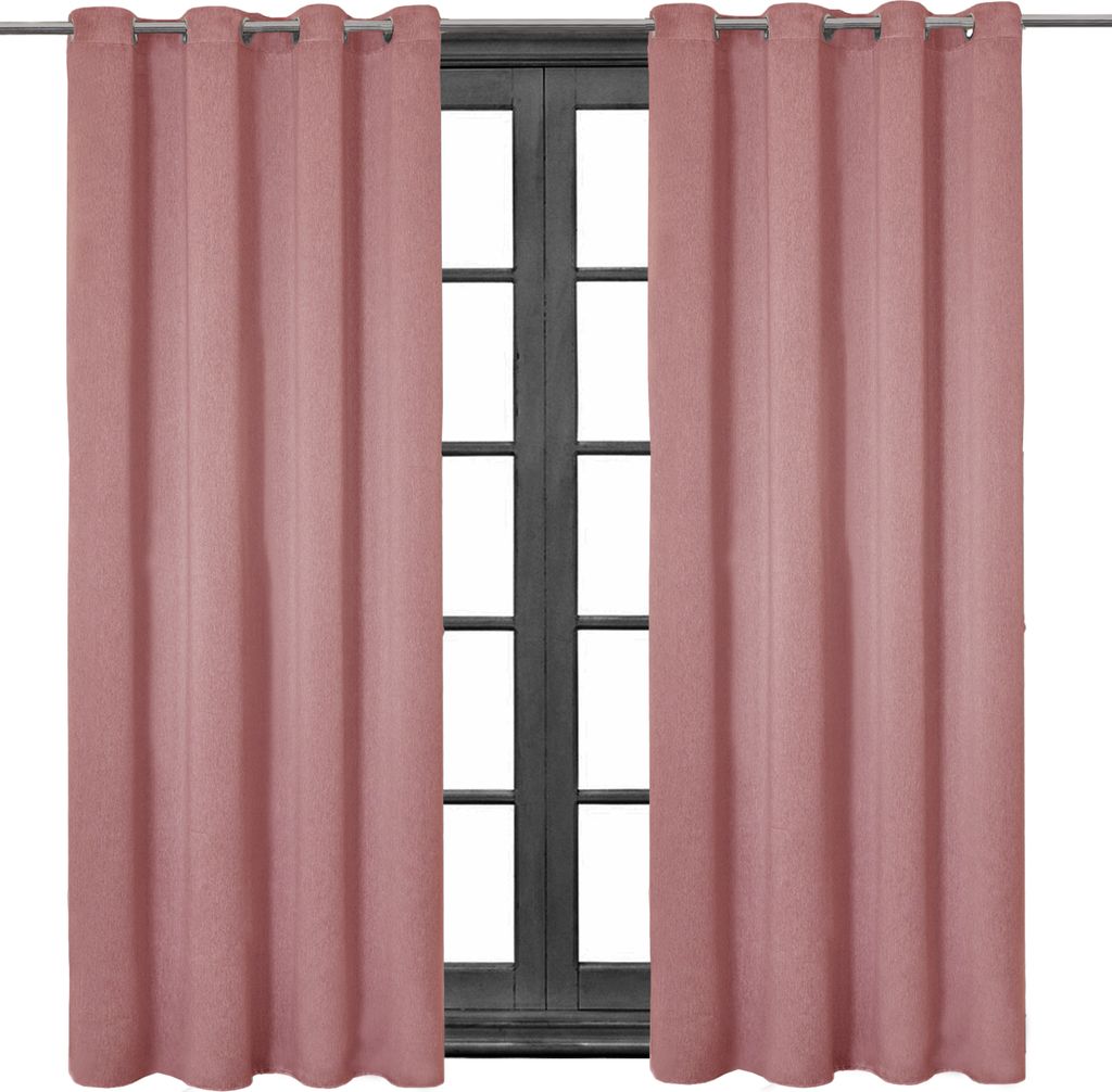 2 Stück Ösenschal Leinen Look Blickdicht 140 (B) x 245 (L) Produktbild 