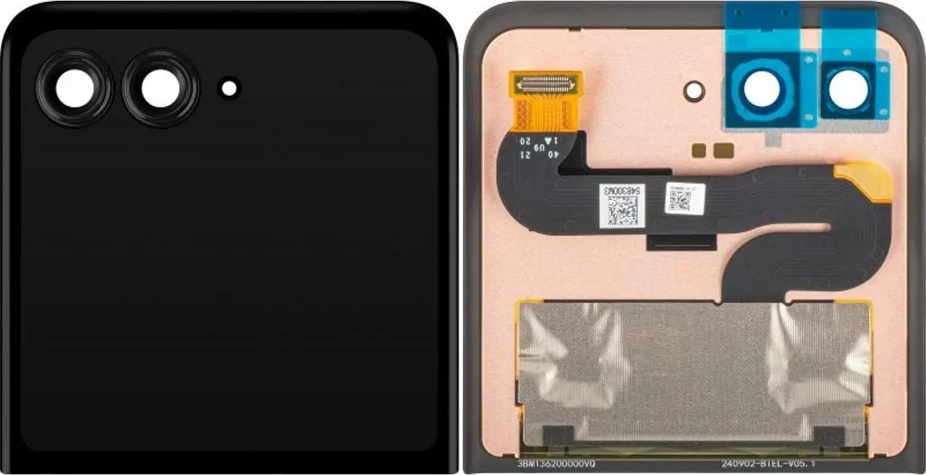 Dalle LCD externe pour Motorola Razr 50 Noir - Vitre Tactile de Rechange