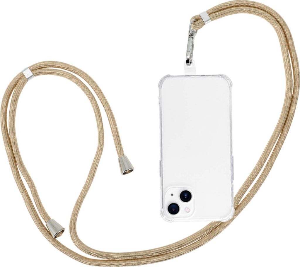 Universelle Handy-Kette, Verstellbare Handy-Schlaufe Mit Universal-Patch, Handy-Kette Für Standard-Smartphone-Hüllen, Goldton