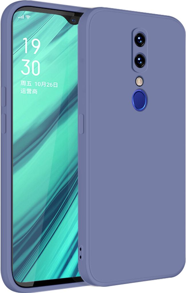OPPO F11 Hülle, LaimTop Slim Liquid Silikon Gel Gummi Schutzhülle für OPPO F11 Grau